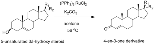 An Oppenauer oxidation of pregnenolone