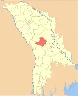 Location of Strășeni