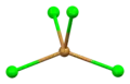 Distorted tetrahedral coordination geometry of bromine number 2