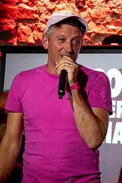 Stuart Goldsmith, comedian, at the 2024 Edinburgh Festival Fringe in Edinburgh, Scotland.