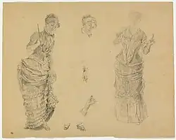 Study for Three Women with Parasols