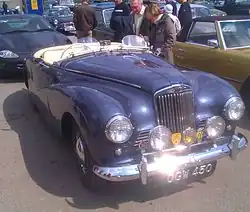 Alpine with factory aero-screens registered November 1953