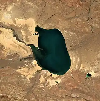 Image of the lake taken from space