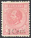 Suriname, 1873: A private speculative surcharge