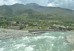 Swat River flowing through Madyan