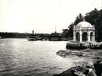 At Riverview College wharf, 1915