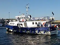 TS John Jerwood in Alderney on 15 August 2016.