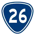 Provincial Highway 26 shield}}