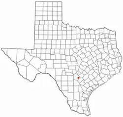 Location of China Grove, Texas