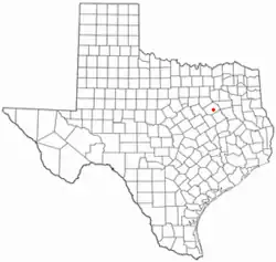 Location of Navarro, Texas