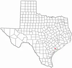 Location of Vanderbilt, Texas