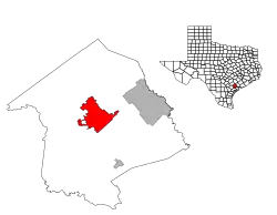 Location in the state of Texas