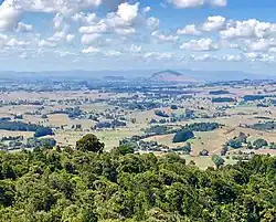 Te Pahu and Kakepuku from Karamu Walkway