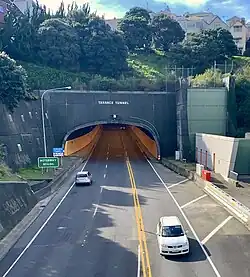 photo of road tunnel mouth