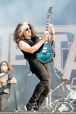 Skolnick performing with Testament at Wacken, Germany in 2019