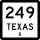 Business State Highway 249-B marker