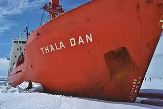 Stopped by pack ice in Adélie Land, December 1976