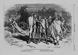 Nast quoted from Shakespeare's Julius Caesar, comparing Ulysses S. Grant to Caesar.[d]