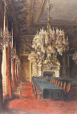 The Clock Room, Quai d'Orsay by Fülöp László, 1928