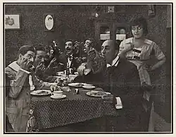 At right in The Dead Letter (1915)