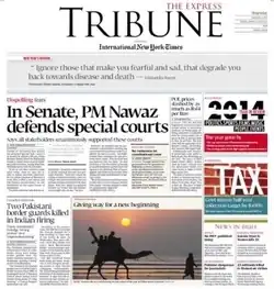 Front Page on January 1, 2015