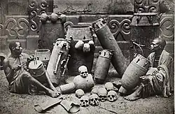 Palace of the Asantehene (Manhyia Palace) in Coomassie, 1870s