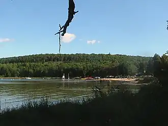 Nicolet Bay Beach, as viewed from the trail behind Site 616 on August 31st