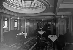 The Tea Room on board Ben-my-Chree.