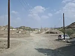 The Wadi Fara emerging at Ghayl, Ras Al Khaimah