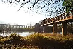 The viaduct, and Beaufort Bridge (right)