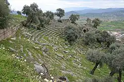 The ruins of the early 2nd century BC theatre, Alinda, Caria, Turkey (20707156199)