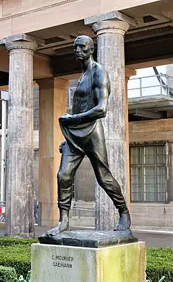 The sculpture outside the Alte Nationalgalerie in Berlin, Germany, 2016