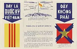 South Vietnamese propaganda poster "This is our true national flag".