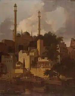 Aurangzeb's Mosque by Thomas Daniell