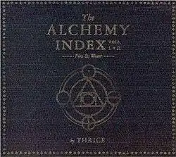 An icon of a circle surrounded by a triangle and other circles, against a dark blue background