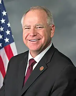 Tim Walz (M.S., 2001) – 41st governor of Minnesota and 2024 Democratic vice-presidential nominee