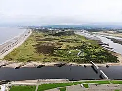 The tip of Ardeer Peninsula