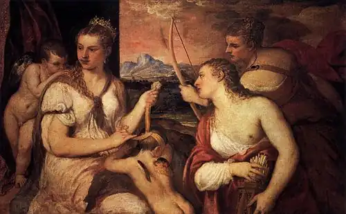 Venus Blindfolding Cupid, by Titian (2,3 & 4)