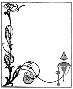 Decoration for a title page by Aubrey Beardsley (1890)