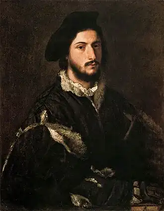 Titian Portrait of Vincenzo Mosti. 85 × 67 cm.