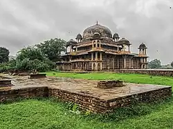 South-east view of tomb