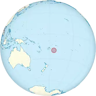 Location of Tonga