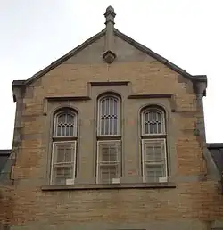 Top, looking east at the west side