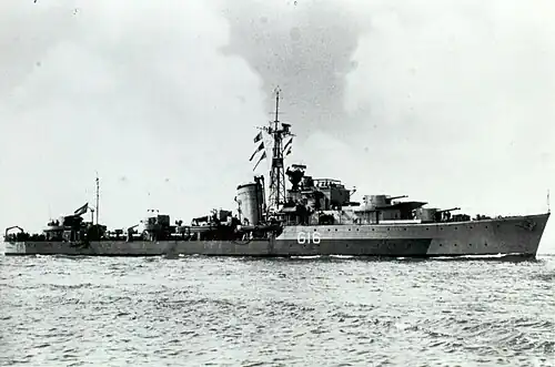 The Destroyer HNLMS Tjerk Hiddes (1942)