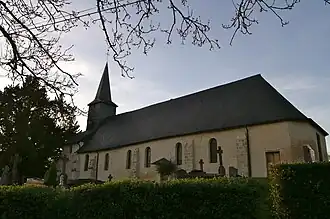 The church in Tourville-en-Auge