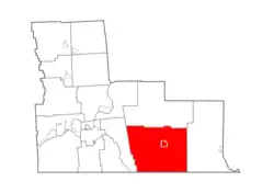 Location in Broome County