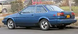 1985–1987 Corolla Levin taillights on the 1985–1987 Corolla Sport SR5 coupé (US)