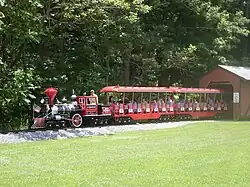 The Civil War Train Ride at Land of Make Believe amusement park, Hope Township, New Jersey, United States