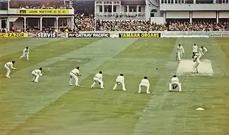 Trent Bridge during a 1981 Test match as part of the Ashes