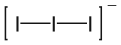 Skeletal formula of triiodide